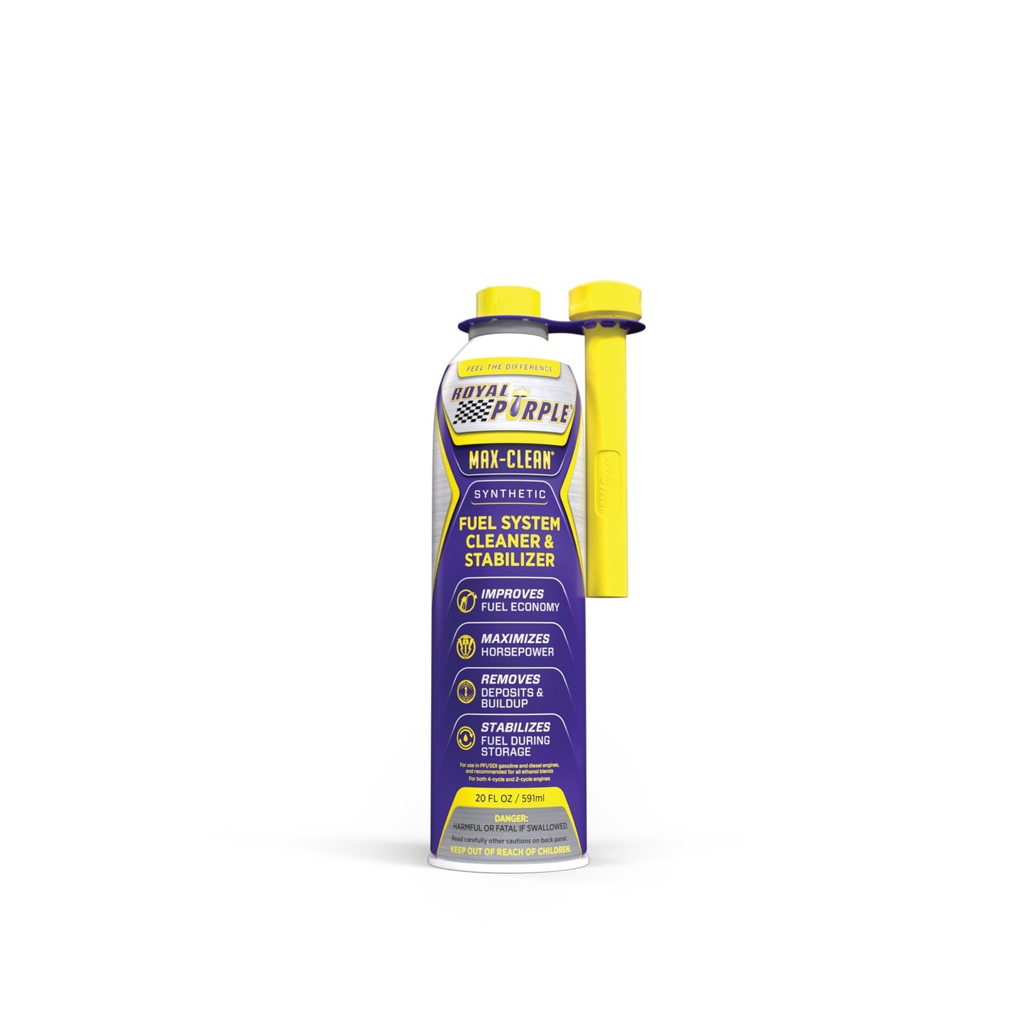 Royal Purple Fuel Additive - Max-Clean - System Cleaner - Stabilizer - 20 oz Bottle - Diesel / Gas - Each