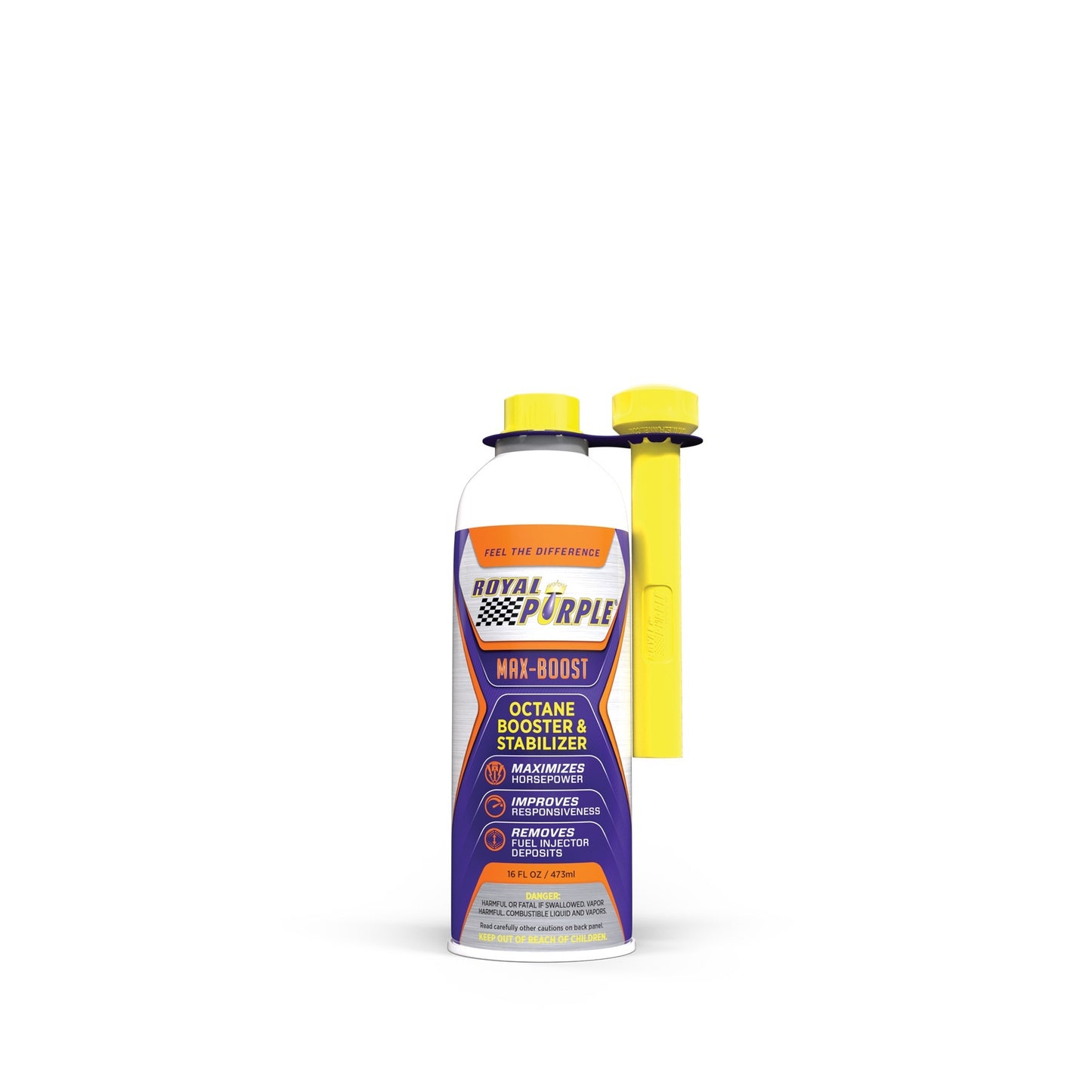 Royal Purple Fuel Additive - Max-Boost - System Cleaner - Stabilizer - Octane Booster - 16 oz Bottle - Gas - Each