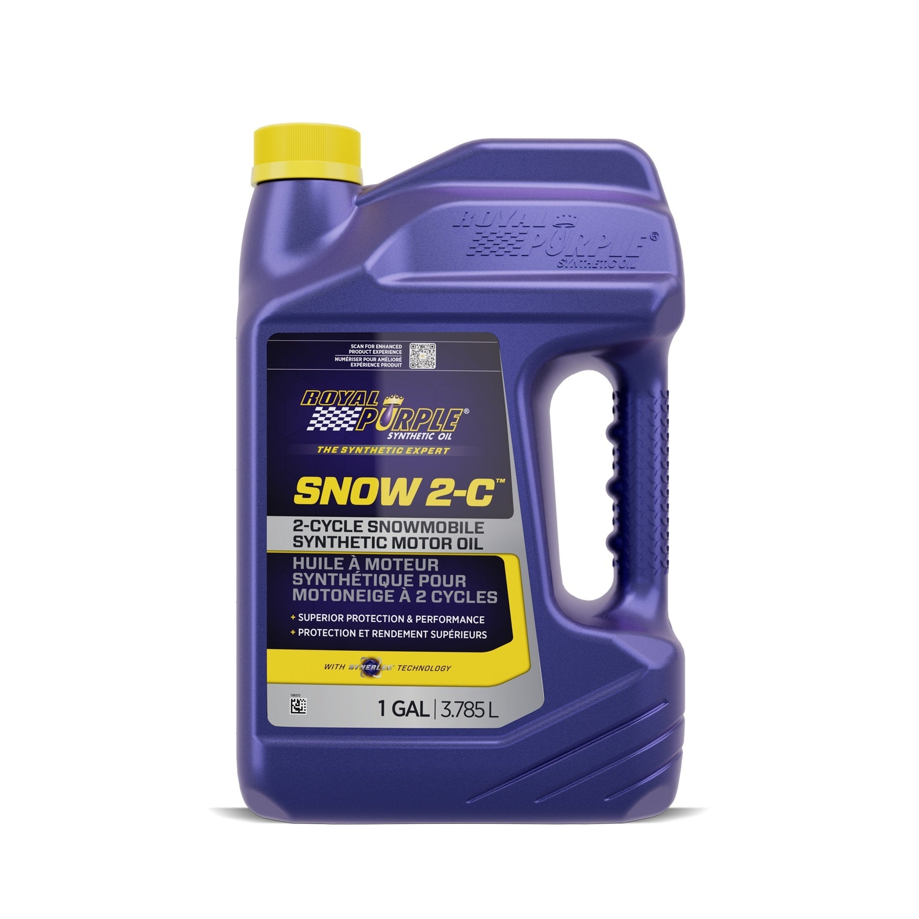 Royal Purple 2 Stroke Oil - Snow 2-C - Low Ash - Synthetic - 1 gal Jug - Set of 3