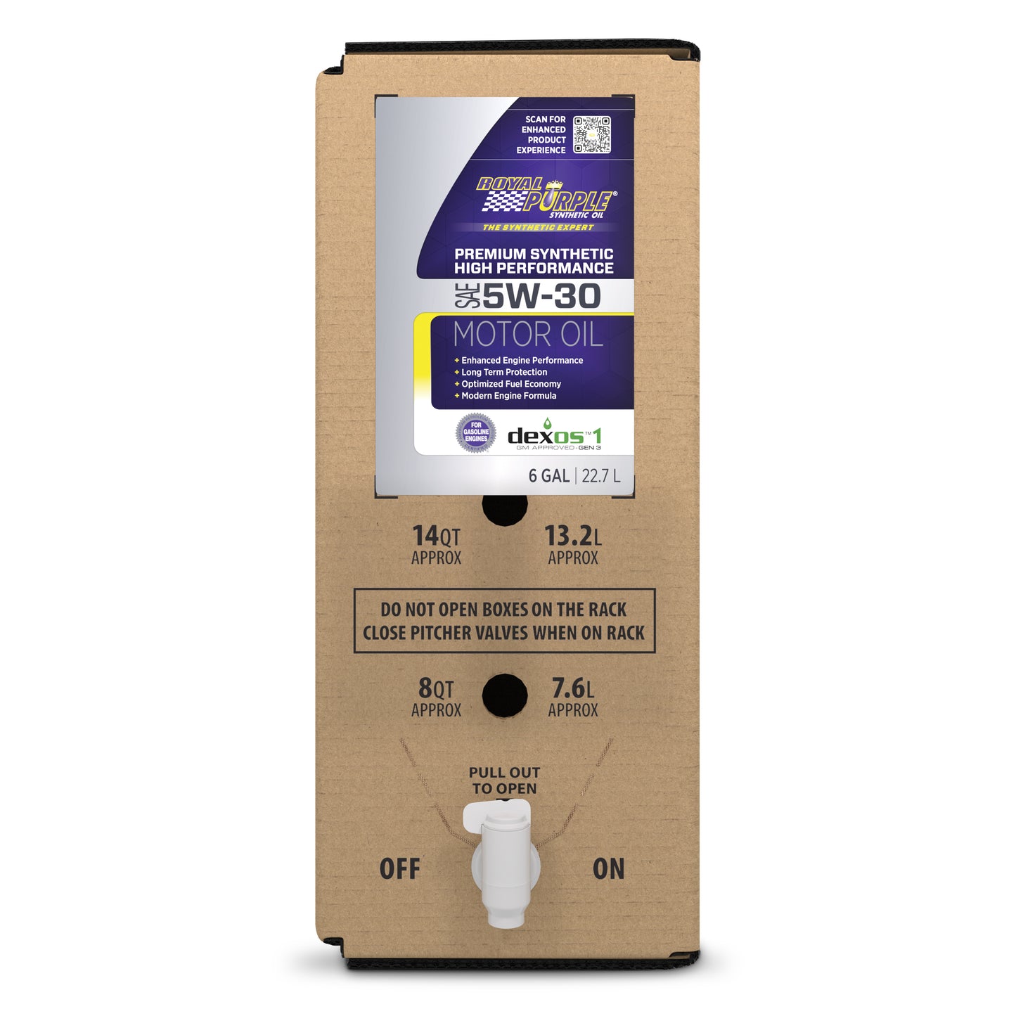 Royal Purple Motor Oil - High Performance - Synthetic - 5W30 - 6 gal Box - Each