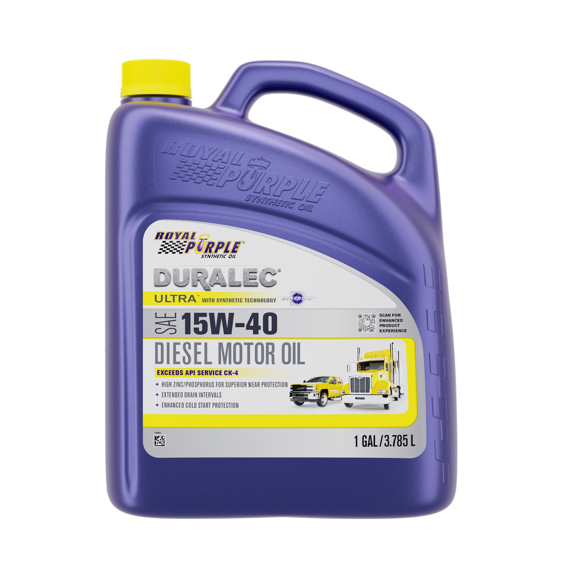 Royal Purple Motor Oil - Duralec Ultra - 15W40 - Synthetic - 1 gal Jug - Set of 3