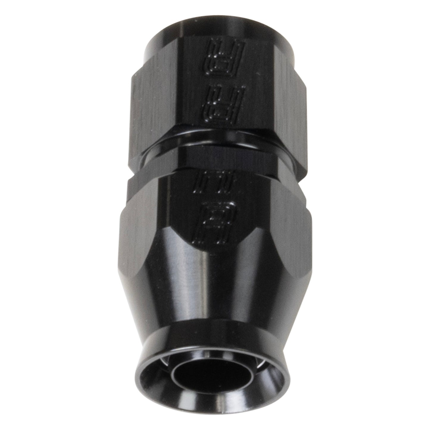 Russell Fitting - Hose End - Pro PTFE - PTFE Hose - Straight - 6 AN Hose to 6 AN Female - Aluminum - Black Anodized -