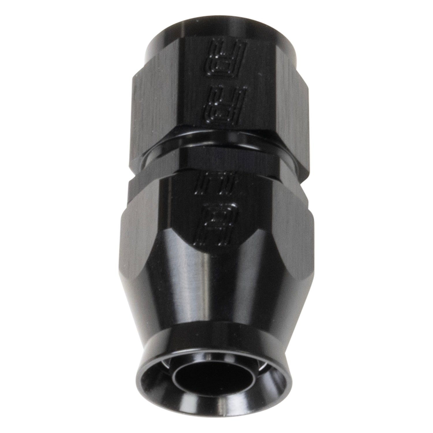 Russell Fitting - Hose End - Pro PTFE - PTFE Hose - Straight - 8 AN Hose to 8 AN Female - Aluminum - Black Anodized -