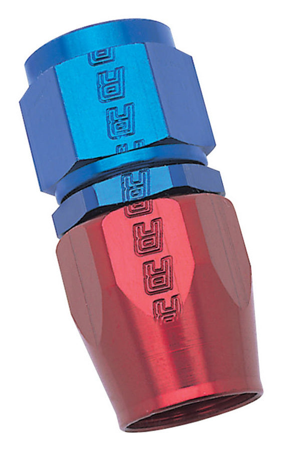 Russell Fitting - Hose End - Full Flow - Straight - 8 AN Hose to 8 AN Female - Aluminum - Blue / Red Anodized - Each