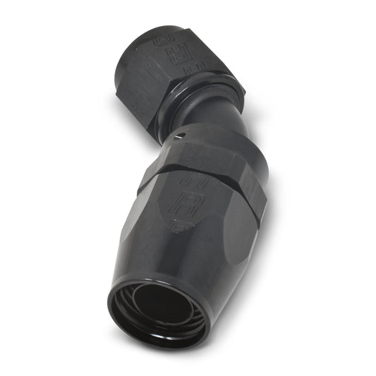Russell Fitting - Hose End - ProClassic - 45 Degree - 16 AN Hose to 16 AN Female - Aluminum - Black Anodized - Each