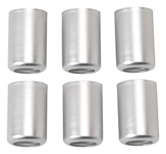 Russell Crimp Collar - Crimp-On - 4 AN - Aluminum - Natural - Set of 6