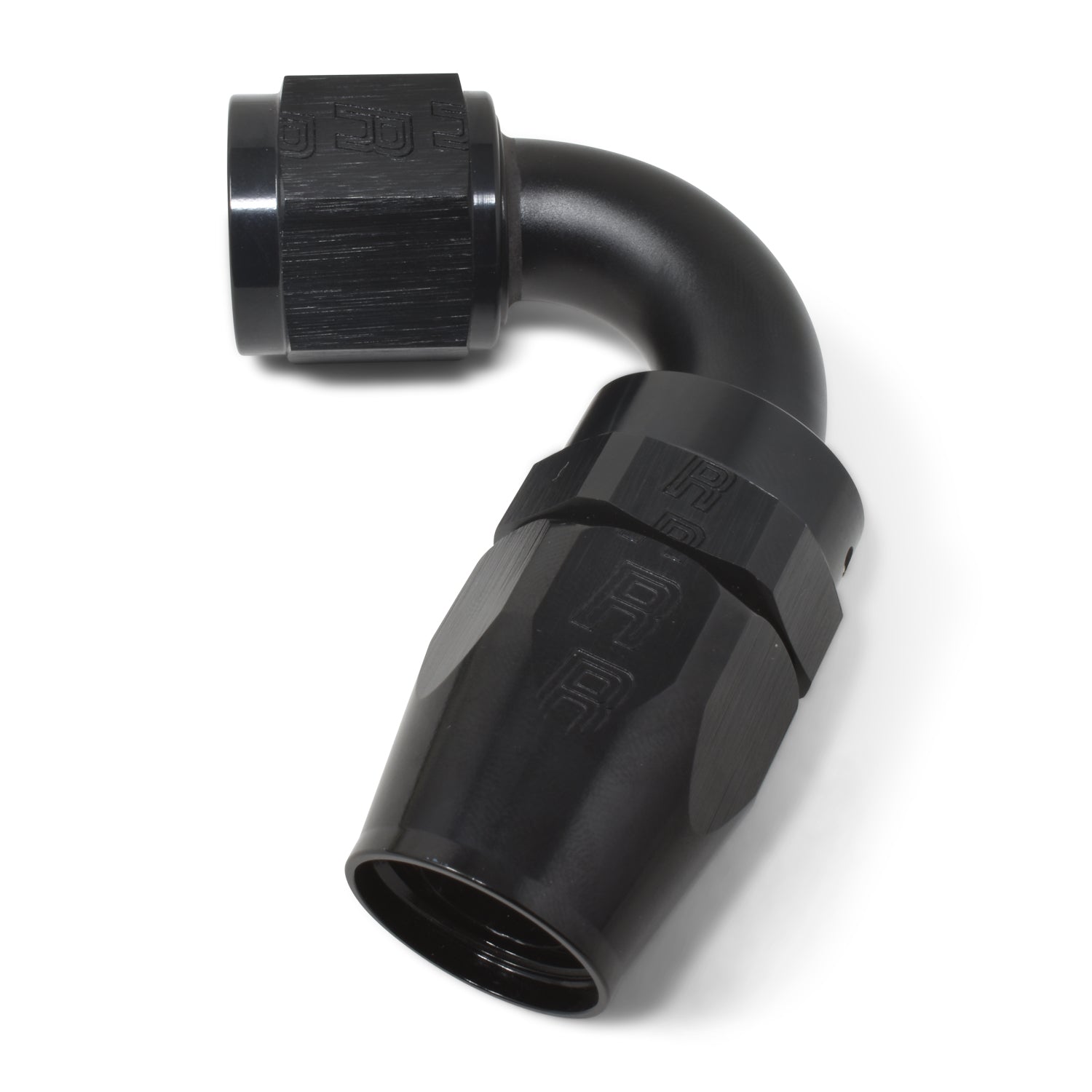 Russell Fitting - Hose End - ProClassic - Swivel - 120 Degree - 10 AN Hose to 10 AN Female - Aluminum - Black Anodized