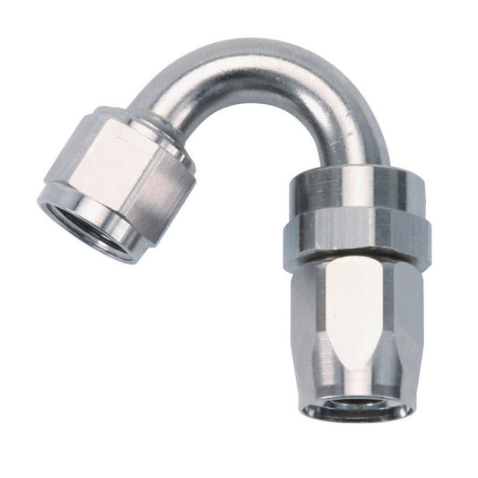 Russell Fitting - Hose End - ProClassic - 150 Degree - Tight Radius - 6 AN Hose to 6 AN Female Swivel - Aluminum -