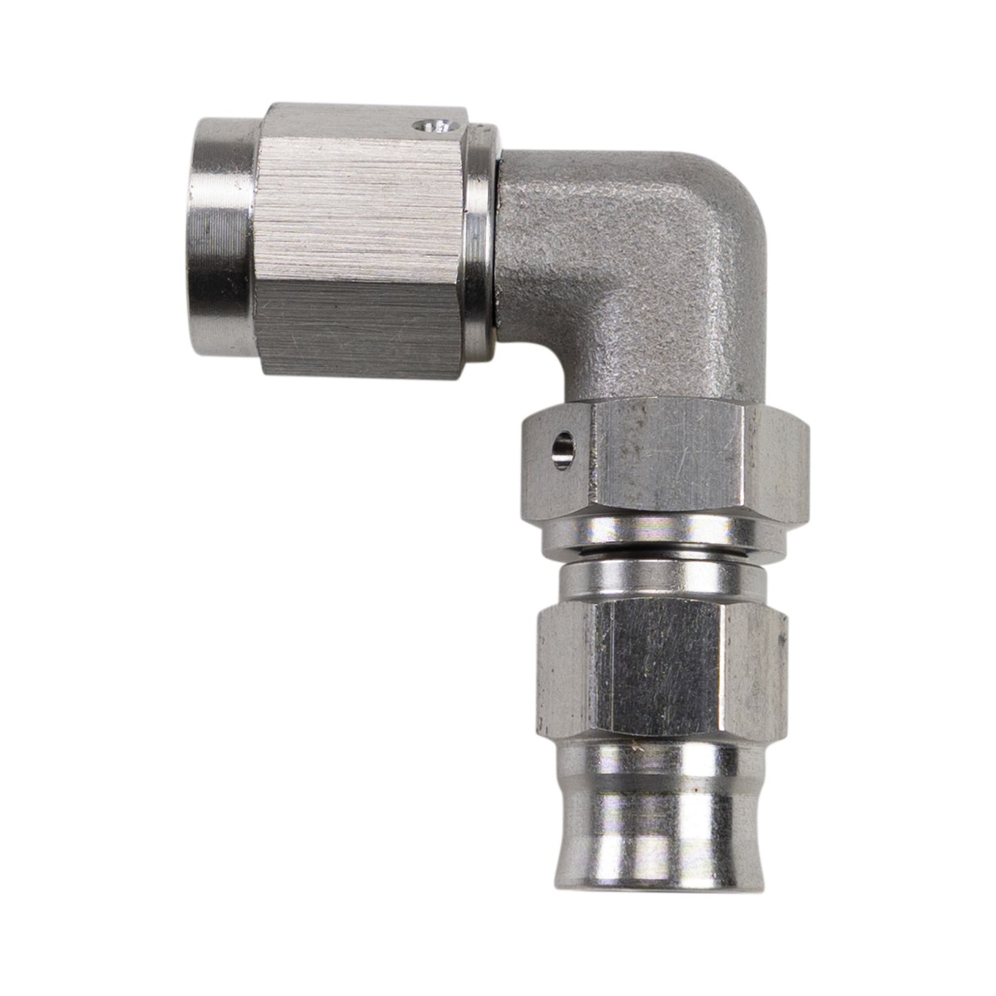 Russell Fitting - Hose End - Powerflex - 90 Degree - 3 AN Hose to 3 AN Female - Steel - Nickel Anodized - Each