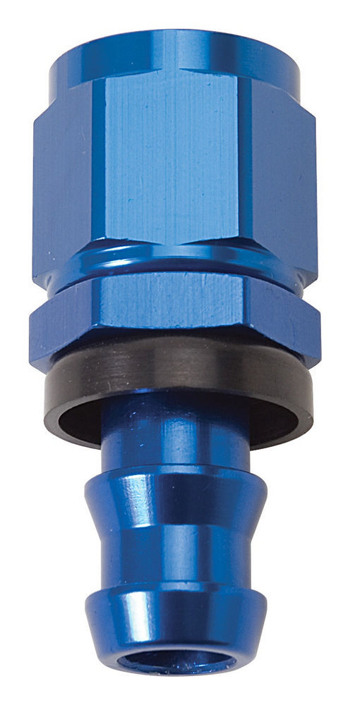 Russell Fitting - Hose End - Twist-Lok - Straight - 10 AN Hose Barb to 10 AN Female - Aluminum - Blue Anodized - Each