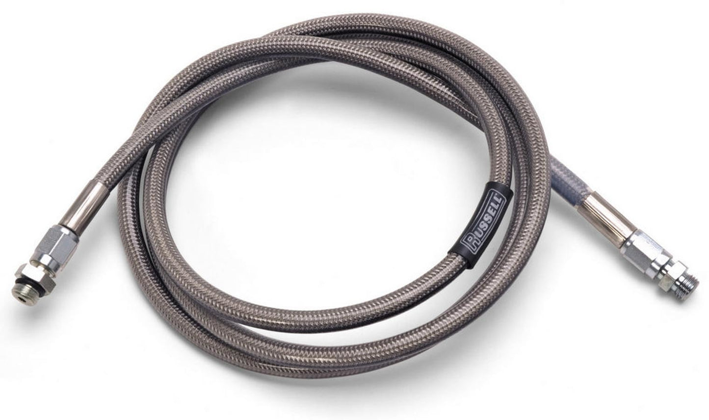 Russell Differential Air Line - DOT Approved - 5 ft Long - 3 AN Hose - 3 AN Straight Female to 3 AN Straight Female -