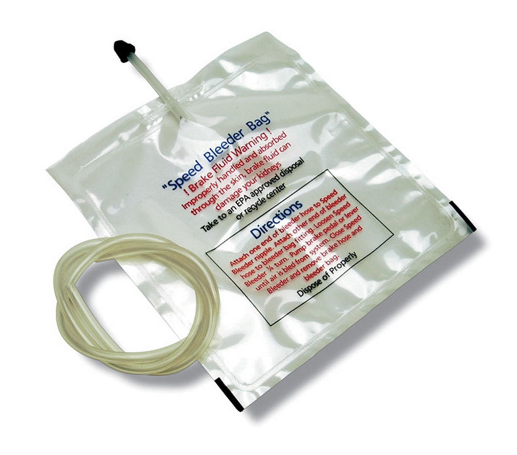 Russell Brake Bleeder Bag - Speed Bleeder - 7 x 7 in Plastic Bag - Holds 12 oz - Plastic Tubing Included - Each