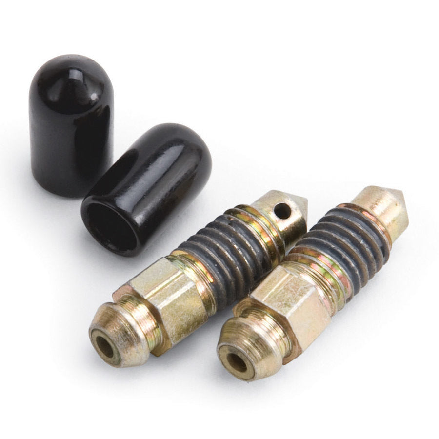 Russell Brake Bleeder - Speed Bleeder - 8 mm x 1.25 Thread - 24 mm Long - Steel - Cadmium - Pair