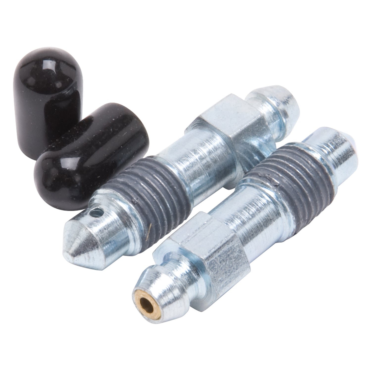 Russell Brake Bleeder - Speed Bleeder - 3/8-24 in Thread - 1-1/2 in Long - Steel - Zinc Plated - Pair