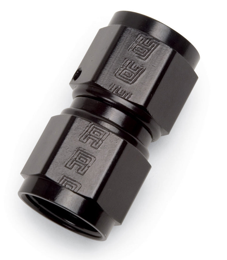 Russell Fitting - Adapter - Straight - 10 AN Female Swivel to 10 AN Female Swivel - Aluminum - Black Anodized - Each