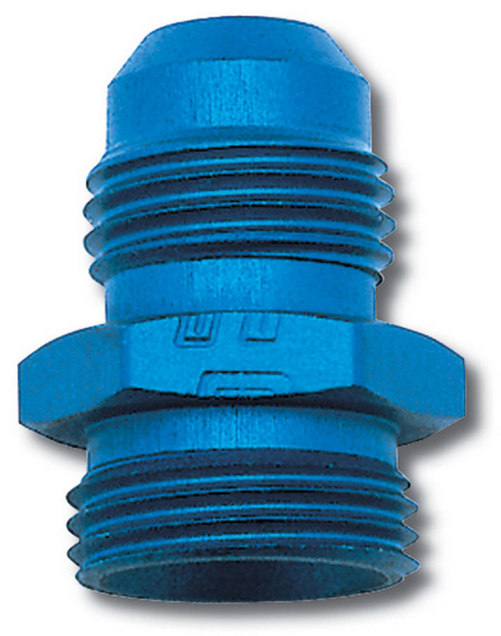Russell Fitting - Adapter - Straight - 6 AN Male to 5/8-20 in Male - Aluminum - Blue Anodized - Each