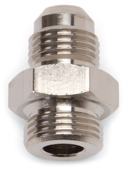 Russell Fitting - Adapter - Straight - 6 AN Male to 5/8-20 in Male - Aluminum - Nickel Anodized - Each