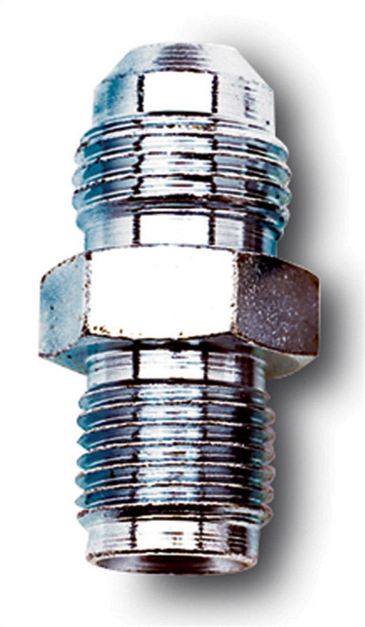 Russell Fitting - Adapter - Straight - 6 AN Male to 1/2-20 in Inverted Flare Male - Steel - Zinc Oxide - Hardline - Each