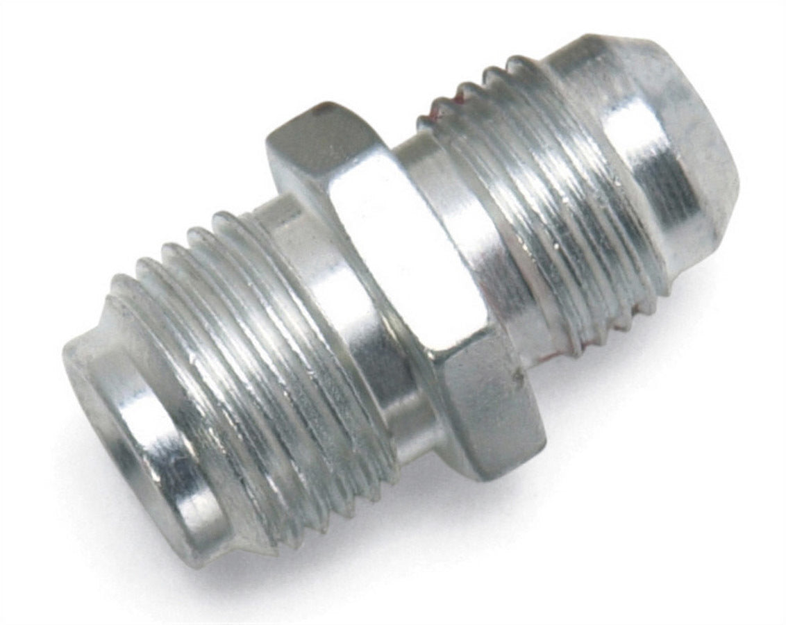 Russell Fitting - Adapter - Straight - 8 AN Male to 1/2-20 in Inverted Flare Male - Steel - Zinc Oxide - Hardline - Each