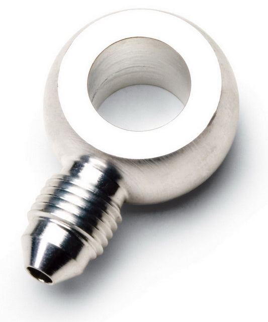 Russell Fitting - Hose End - Banjo - Straight - 3 AN Hose to 7/16 in Banjo - Steel - Nickel Plated - Each