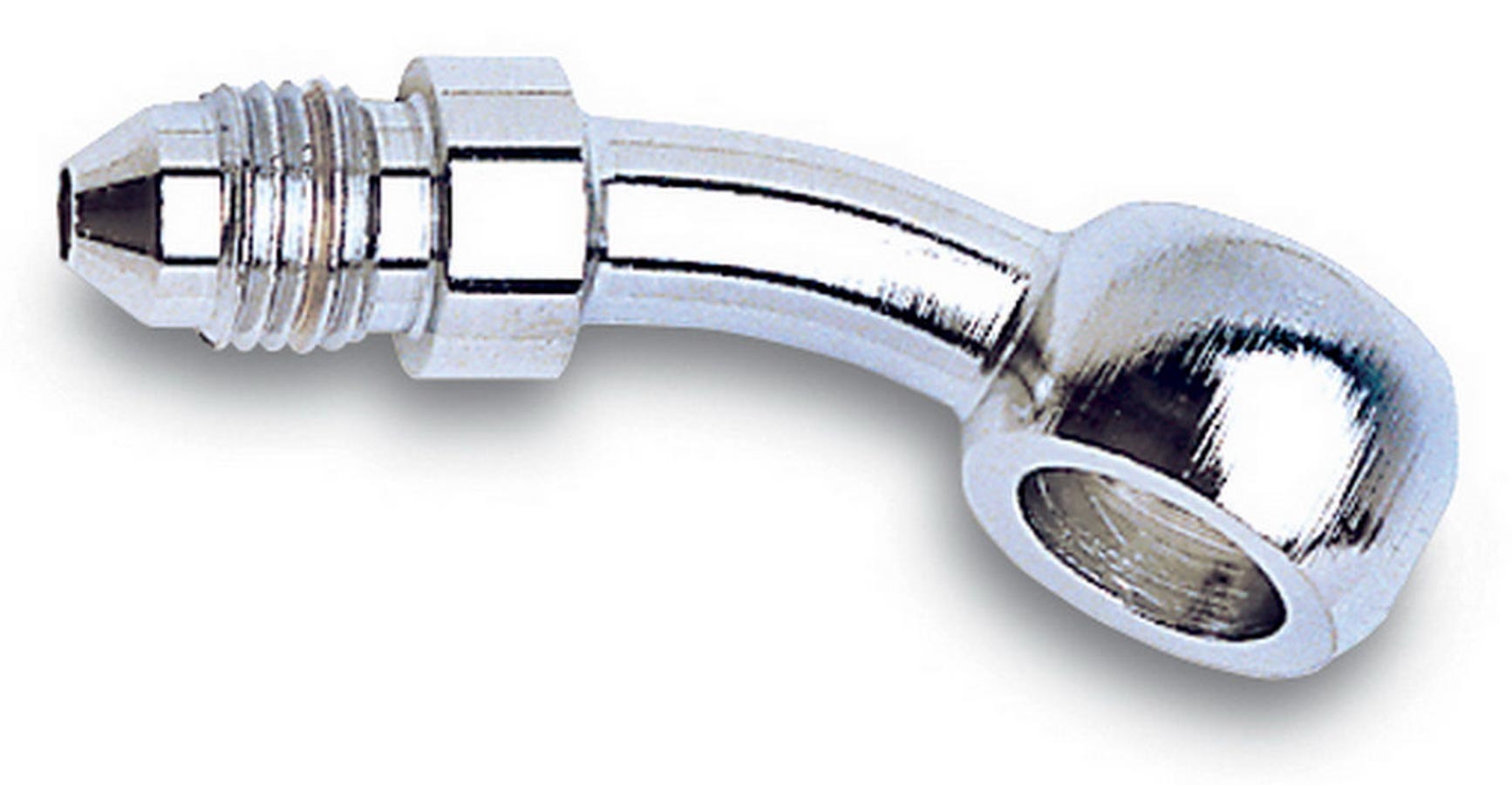 Russell Fitting - Adapter Banjo - 35 Degree - 3 AN Male to 10 mm Banjo - Steel - Nickel Plated - Each