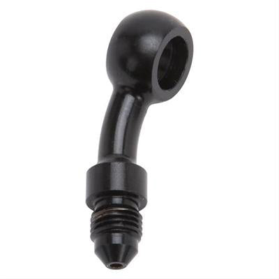 Russell Fitting - Adapter Banjo - 35 Degree - 3 AN Male to 10 mm Banjo - Aluminum - Black Anodized - Each