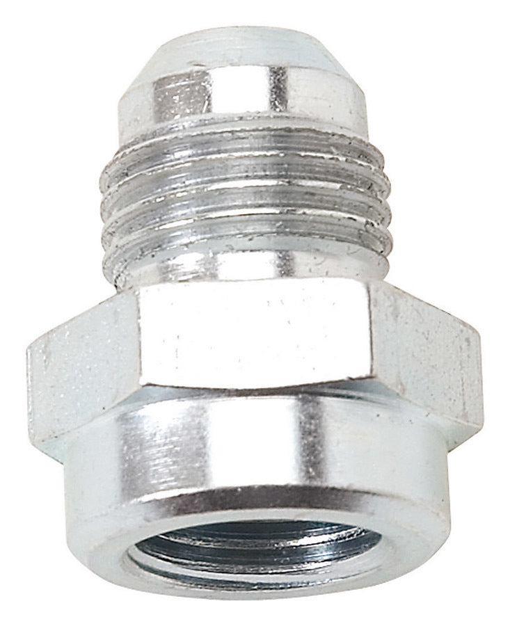 Russell Fitting - Adapter - Straight - 1/2-20 in Inverted Flare Female to 6 AN Male - Steel - Zinc Oxide - Hardline -