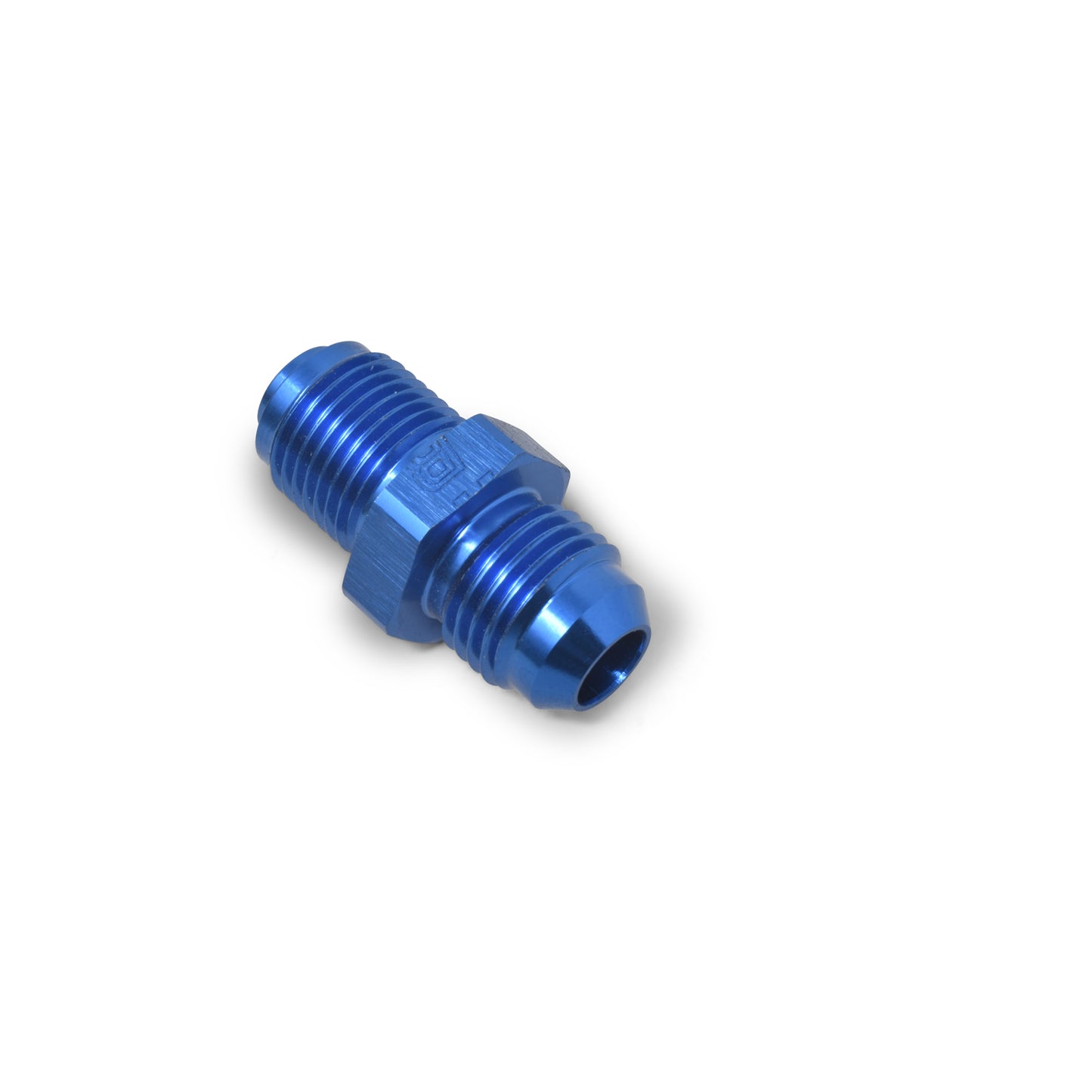 Russell Fitting - Adapter - Straight - 6 AN Male to 14 mm x 1.25 in Male - Aluminum - Blue Anodized - Each