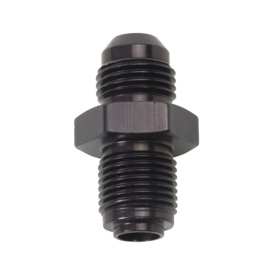 Russell Fitting - Adapter - Straight - 6 AN Male to 14 mm x 1.25 in Male - Aluminum - Black Anodized - Each