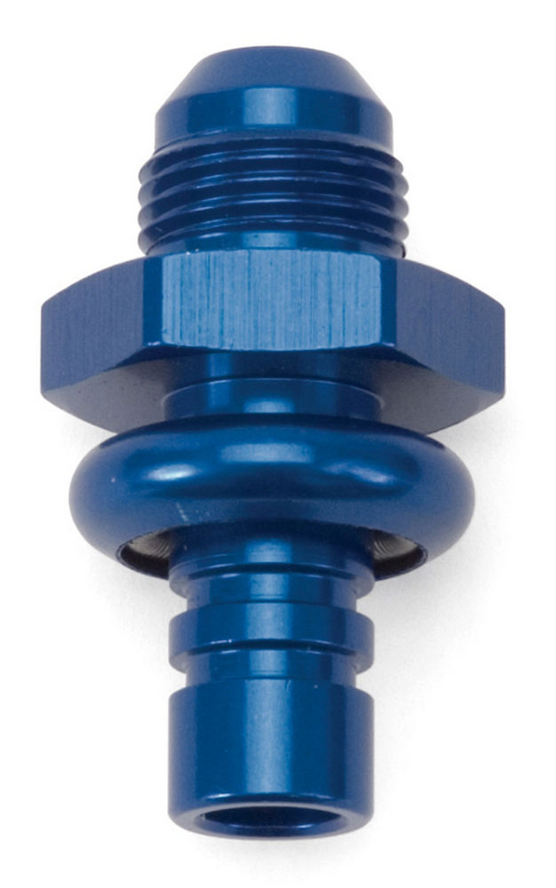 Russell Fitting - Adapter - Straight - 6 AN Male to Ford Pressure Side EFI - Aluminum - Blue Anodized - Each