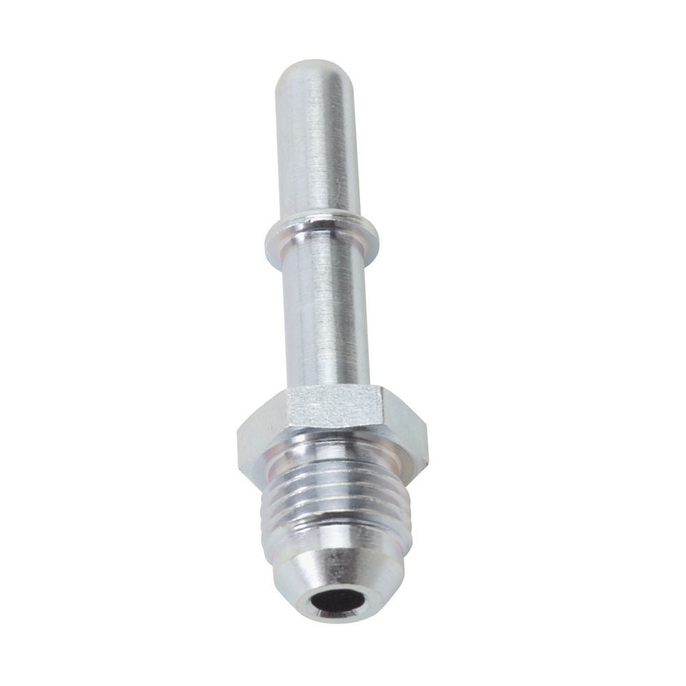 Russell Fitting - Fuel Injection Adapter - Straight - 6 AN Male to 3/8 in SAE Male Quick Disconnect - Steel - Zinc