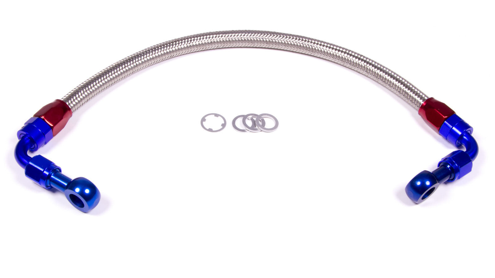 Russell Fuel Line - ProFlex - Pre-fit - Stainless Braided Hose - AN Fittings / Adapters - Blue / Red Anodized - Honda