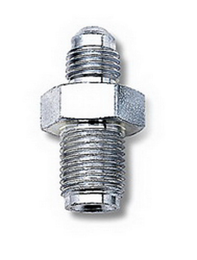 Russell Fitting - Adapter - Straight - 3 AN Male to 7/16-24 Male - Steel - Zinc Oxide - Pair