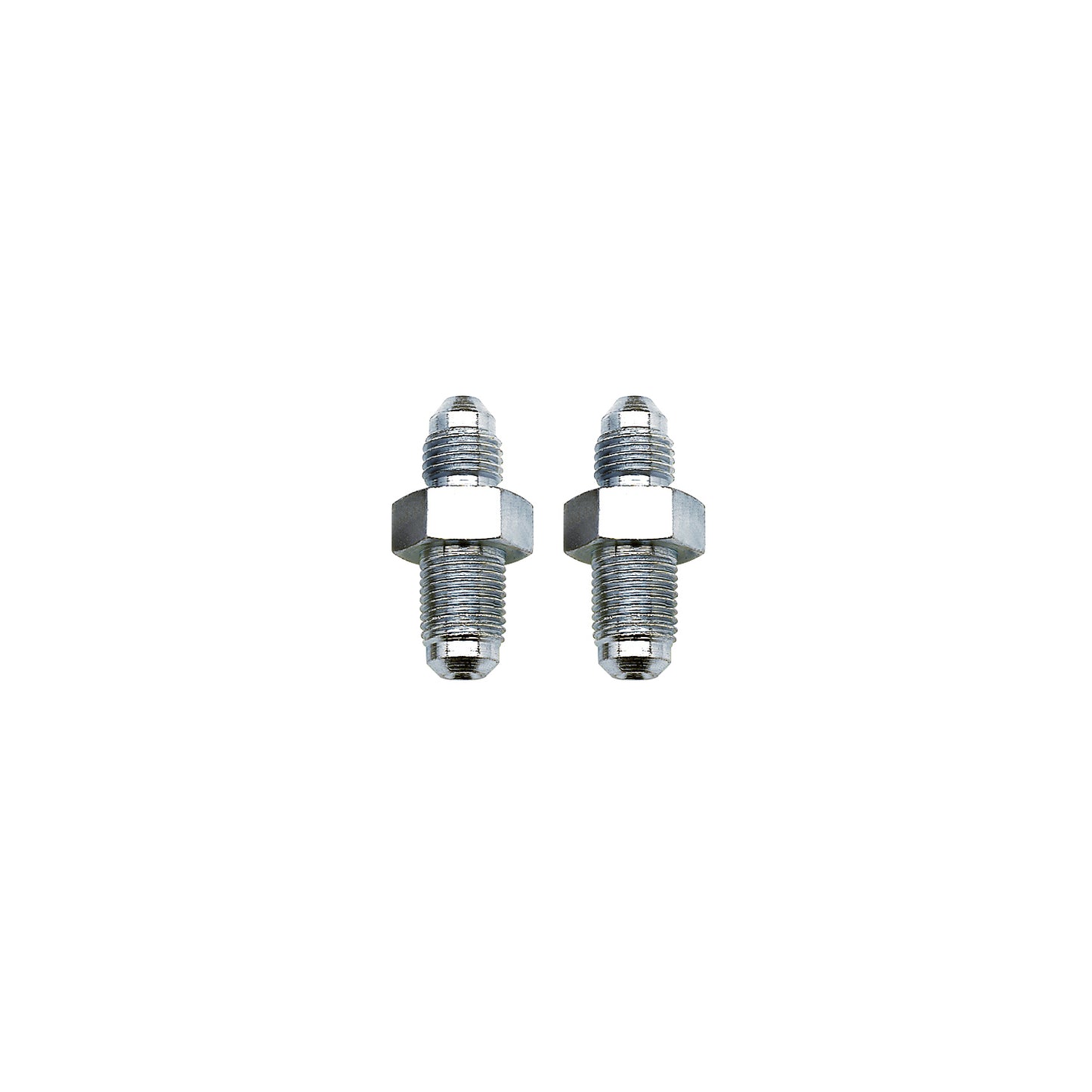 Russell Fitting - Adapter - Straight - 7/16-20 in Inverted Flare Female to 3 AN Male - Steel - Zinc Plated - 3/16