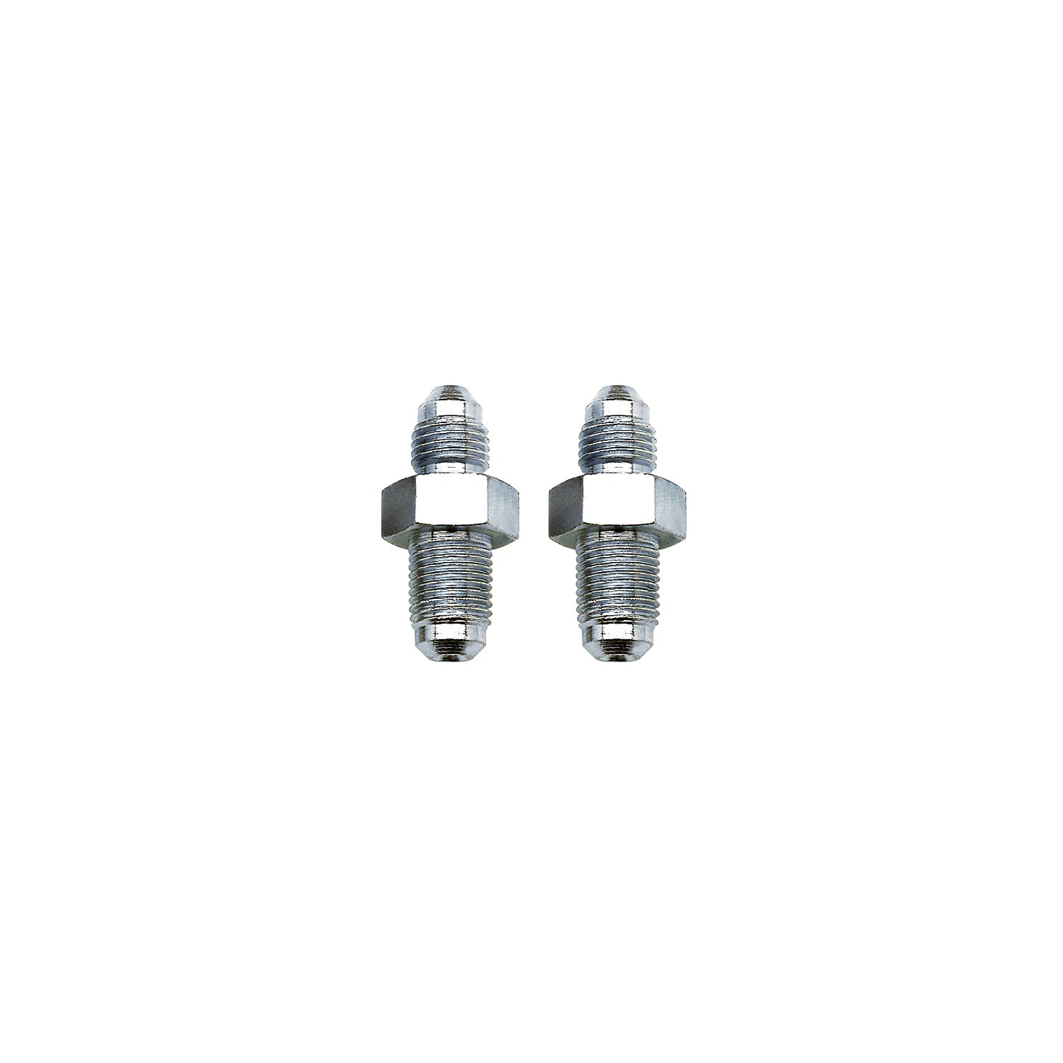 Russell Fitting - Adapter - Straight - 7/16-20 in Inverted Flare Female to 3 AN Male - Steel - Zinc Plated - 3/16