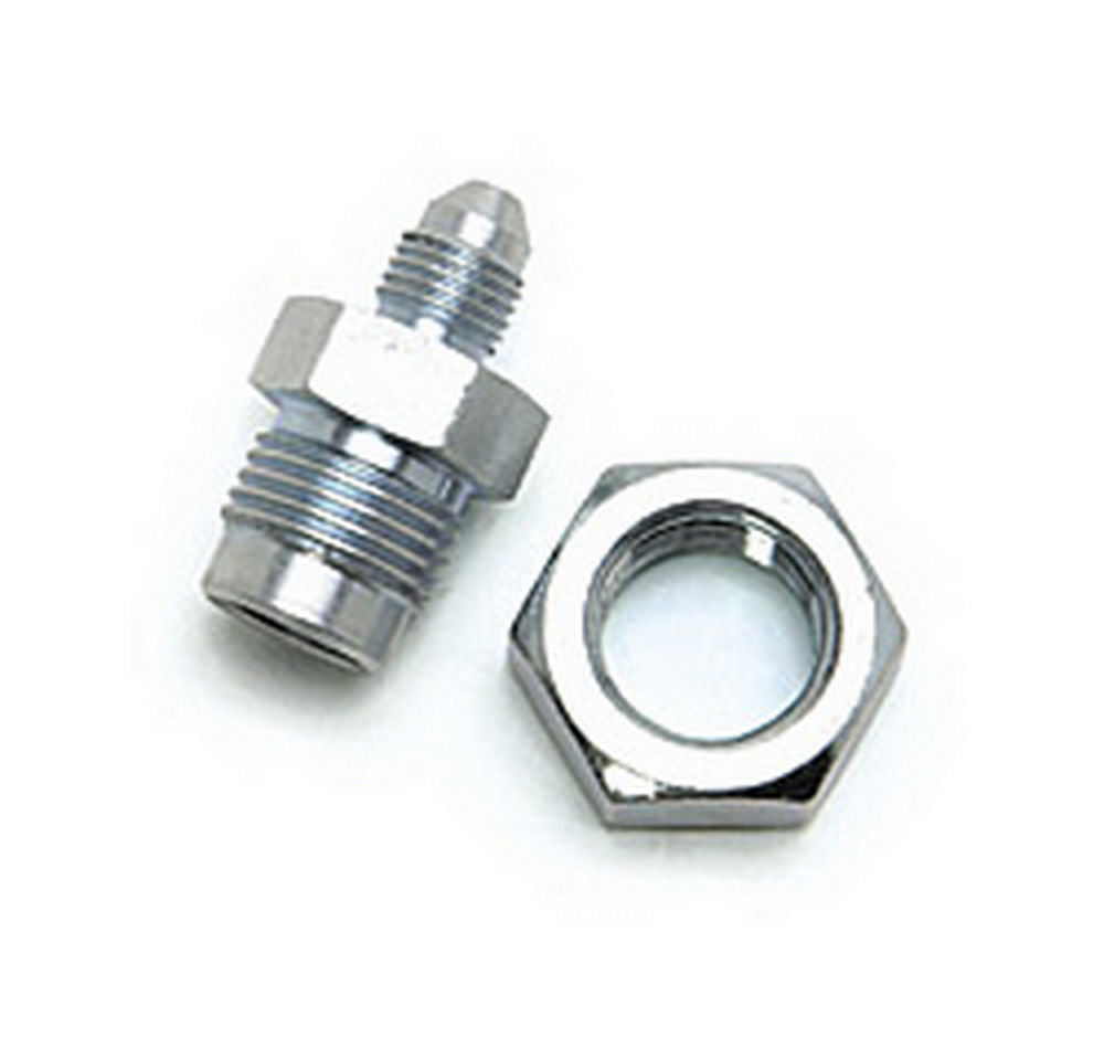 Russell Fitting - Bulkhead - Straight - 3 AN Male to 7/16-20 in Inverted Flare Female - Steel - Nickel Plated -