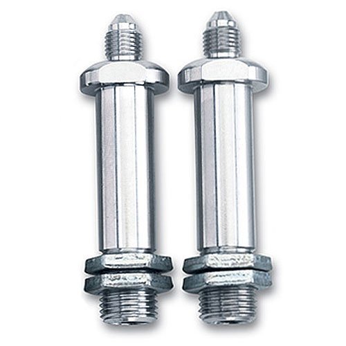 Russell Fitting - Thru The Frame - Adapter - Straight - 3 AN Male to 1/8 in NPT Male - 2 in Long - Jam Nut / Washer -