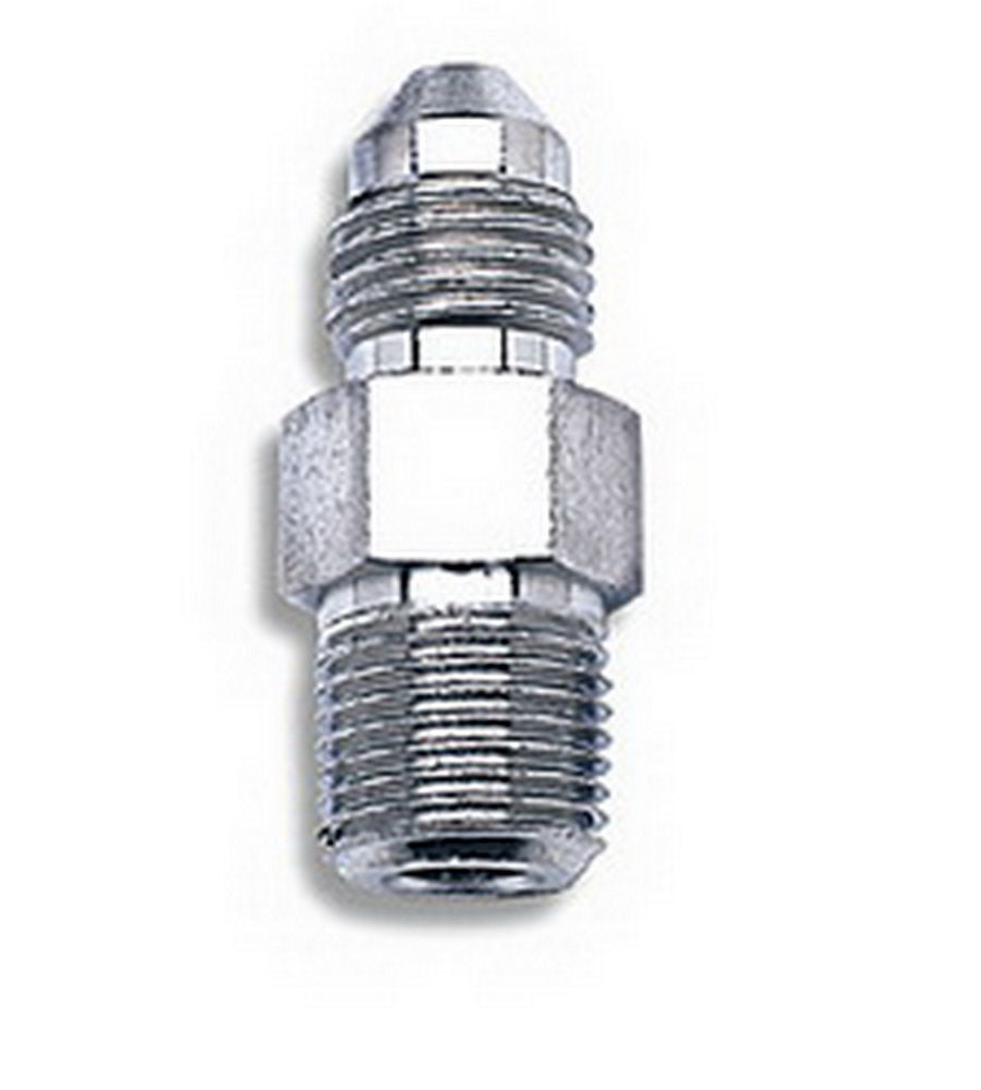 Russell Fitting - Adapter - Straight - 3 AN Male to 1/8 in NPT Male - Steel - Nickel Plated - Each