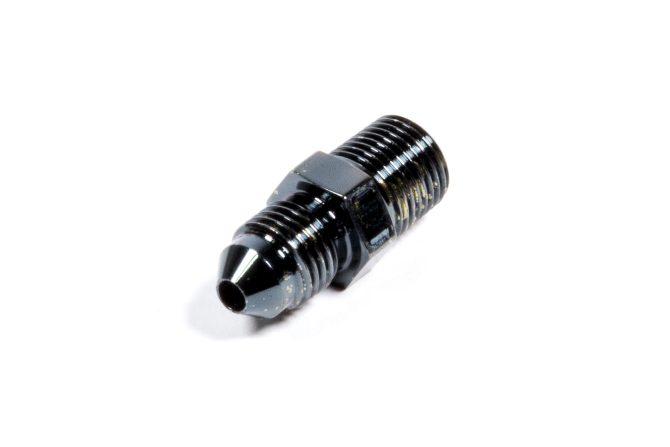 Russell Fitting - Adapter - Straight - 3 AN Male to 1/8 in NPT Male - Aluminum - Black Anodized - Each