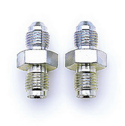 Russell Fitting - Adapter - Straight - 3 AN Male to 3/8-24 in Inverted Flare Male - Steel - Nickel Plated - 3/16 in