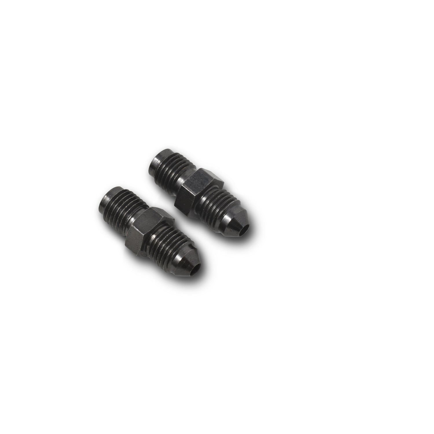 Russell Fitting - Adapter - Straight - 3 AN Male to 3/8-24 in Inverted Flare Male - Steel - Black Oxide - Pair