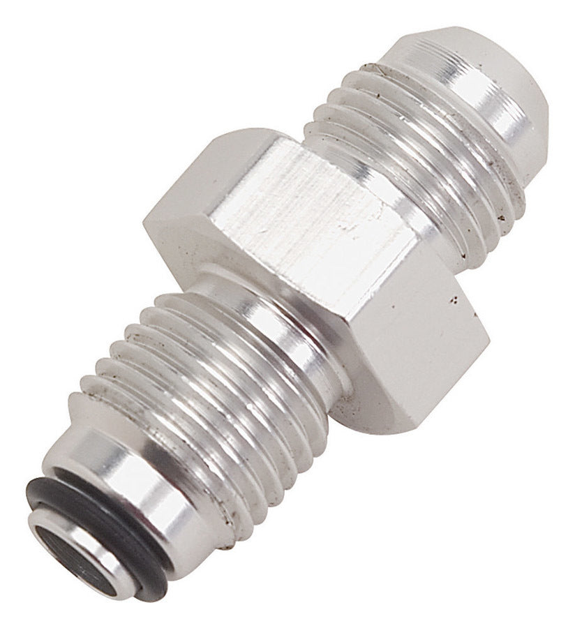 Russell Fitting - Adapter - Straight - 6 AN Male to 9/16-18 in Male O-Ring - Aluminum - Clear Anodized - Power