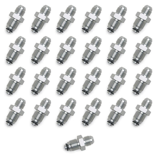 Russell Fitting - Adapter - Straight - 6 AN Male to 18 mm x 1.50 Male O-Ring - Steel - Nickel Plated - Set of 25