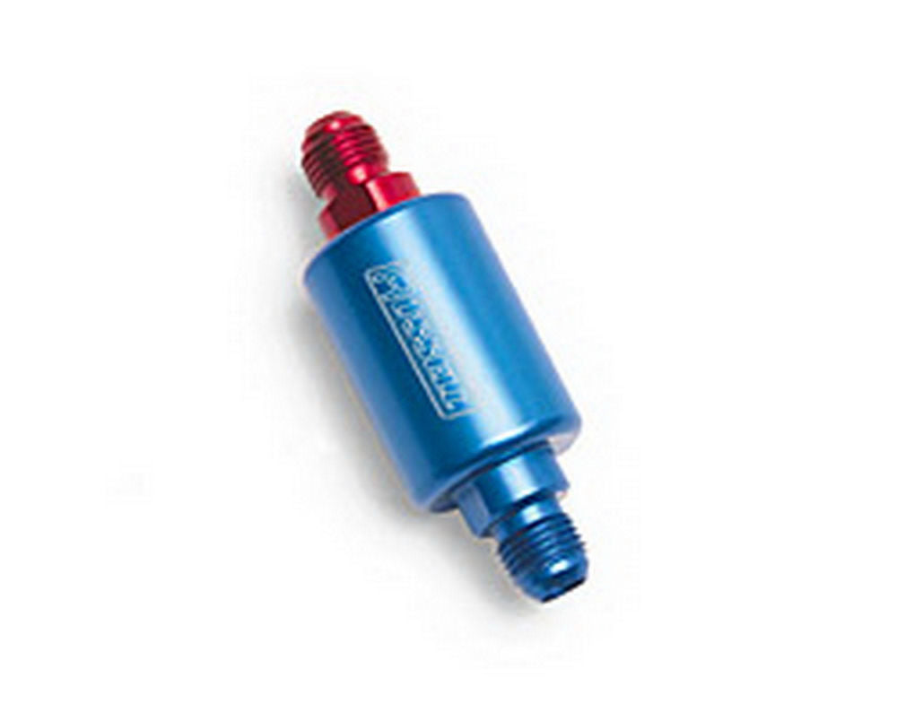 Russell Fuel Filter - Competition Series - In-Line - 40 Micron - Stainless Element - 6 AN Male Inlet - 6 AN Male