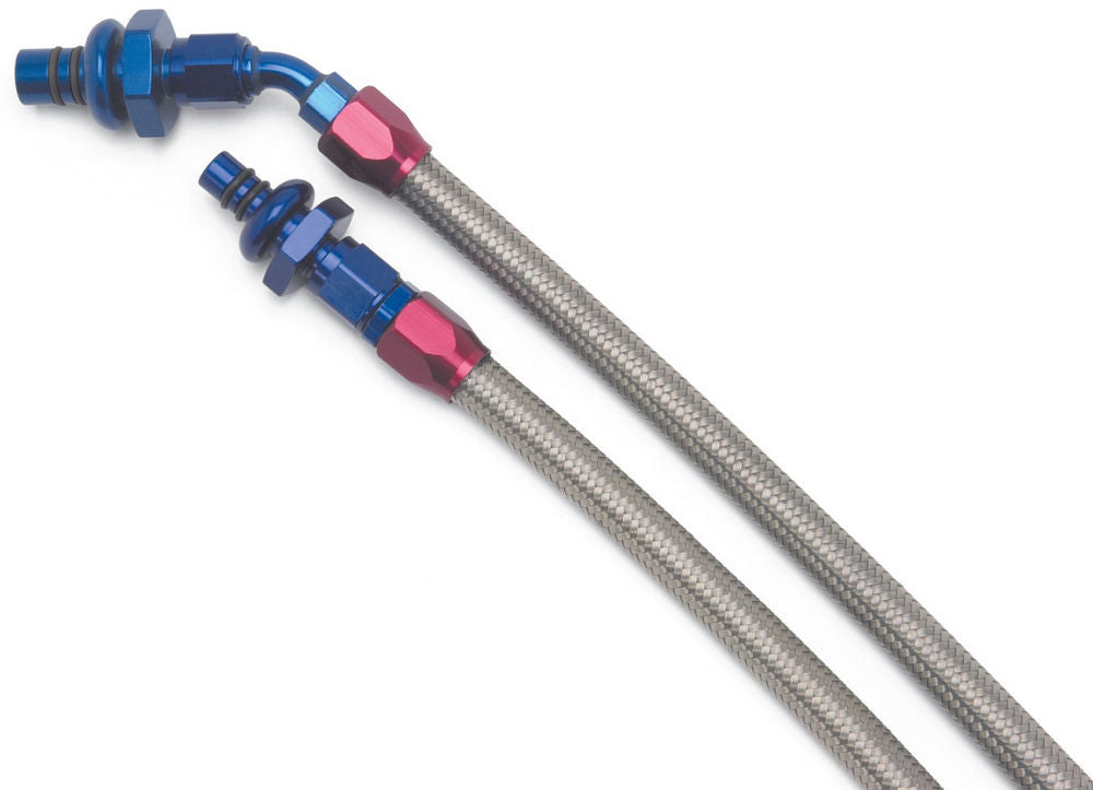 Russell Fuel Line - ProFlex - Pre-fit - Stainless Braided Hose - AN Fittings / Adapters - Blue / Red Anodized - 5.0 L