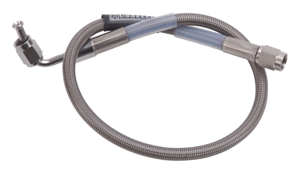 Russell AN Hose Assembly - Endura - 13 in Long - 3 AN Hose - 3 AN Straight Female to 3 AN 90 Degree Female - DOT