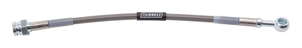 Russell AN Hose Assembly - Powerflex - 12 in Long - 3/16 in Hose - 3/8 in NPT Female to 10 mm Banjo - DOT Approved -