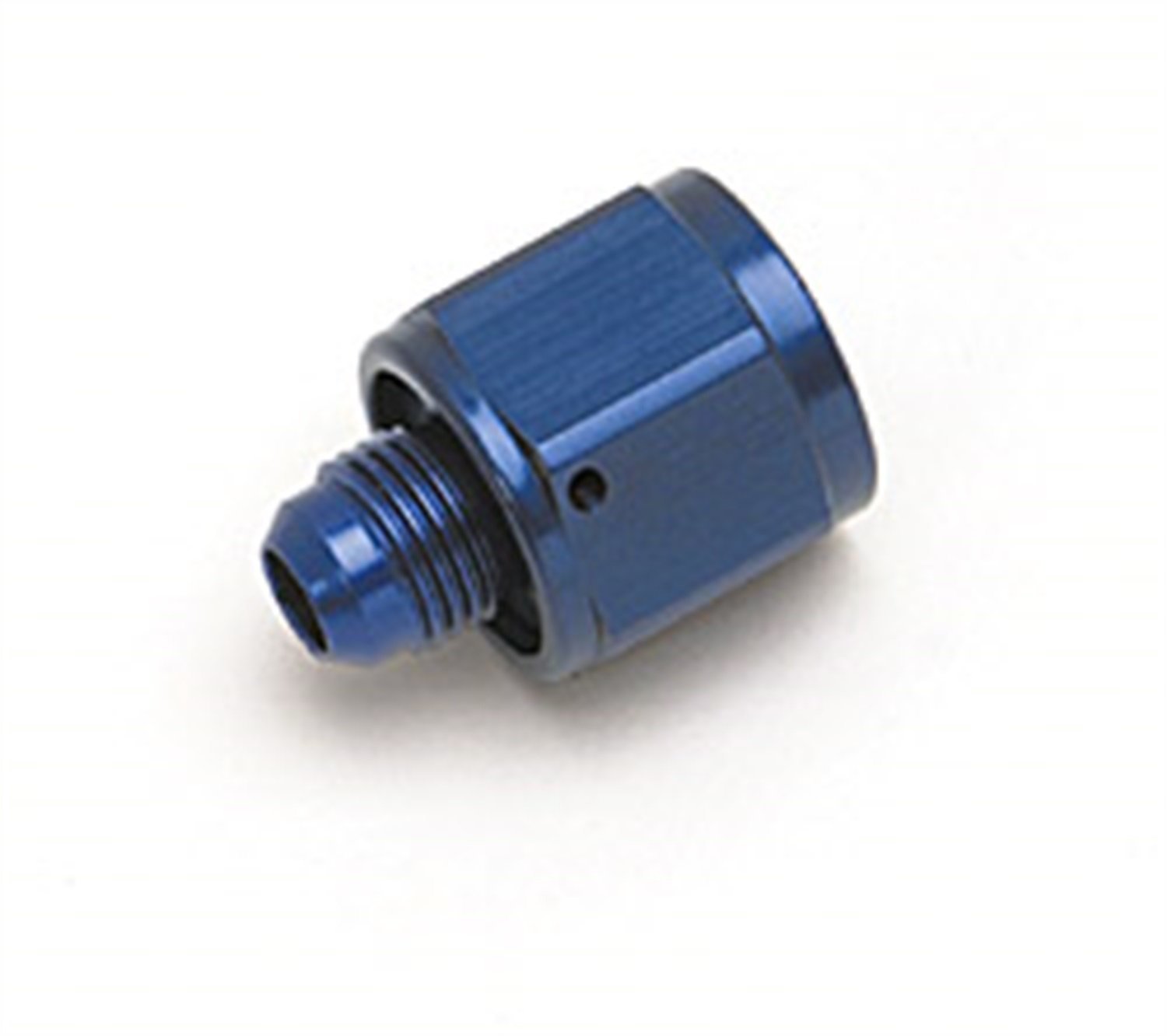 Russell Fitting - Adapter - Straight - 6 AN Female to 4 AN Male - Aluminum - Blue Anodized - Each