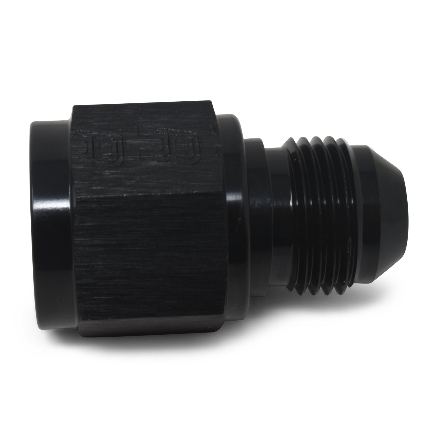 Russell Fitting - Adapter - Straight - 8 AN Female to 4 AN Male - Aluminum - Black Anodized - Each