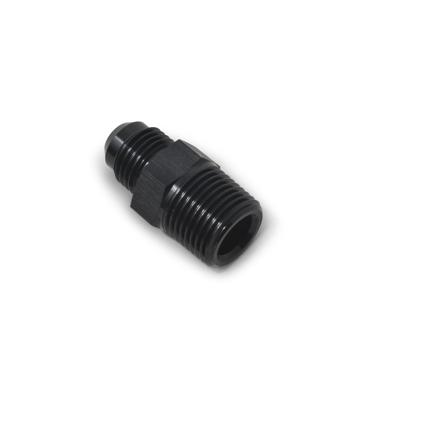 Russell Fitting - Adapter - Straight - 4 AN Male to 1/8 in NPT Male - Aluminum - Black Anodized - Each